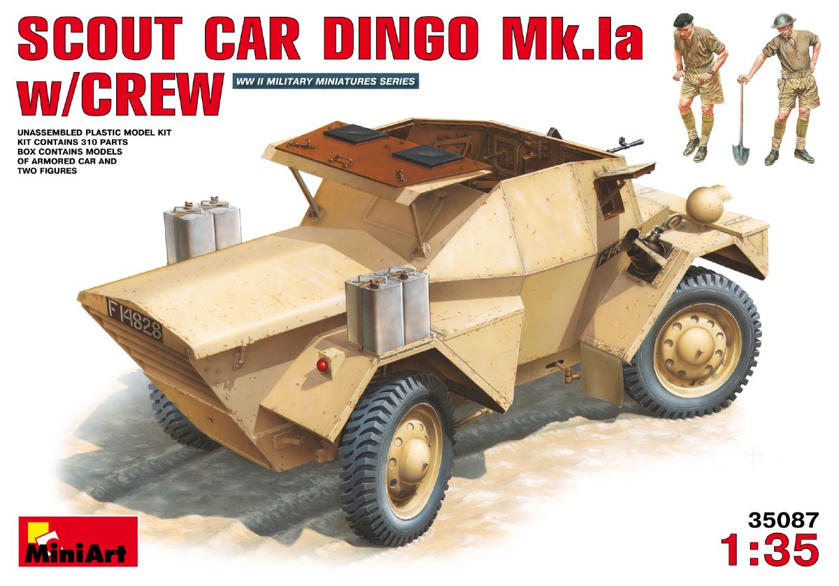 lagerSCOUT CAR DINGO Mk.1a w/C, Mini-art
