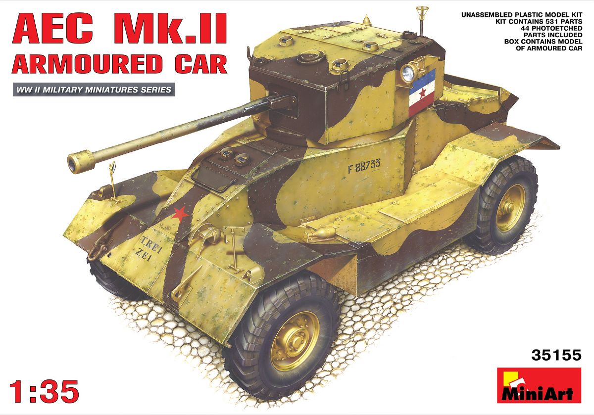 lagerAEC Mk.II ARMOURED CAR, Mini-art