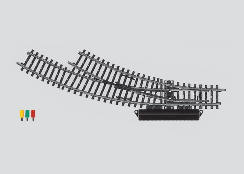 lagerBKurvväxel höger r360 m, Märklin