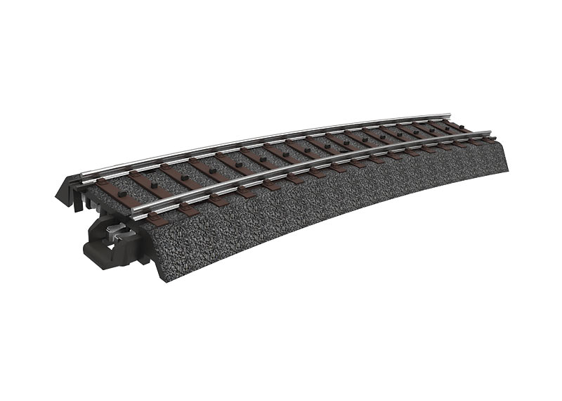 lagerBBöjd räls r515 mm 1/2, Märklin
