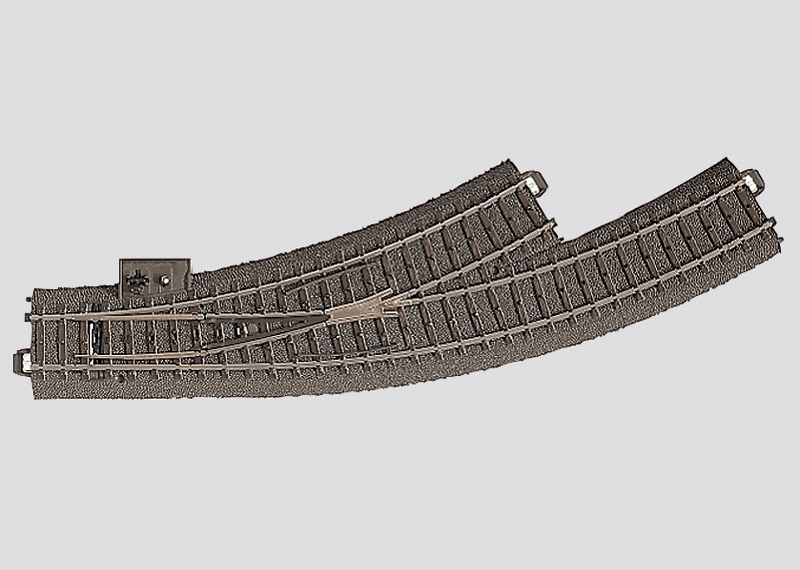 lagerBKurvväxel r360 mm, Märklin