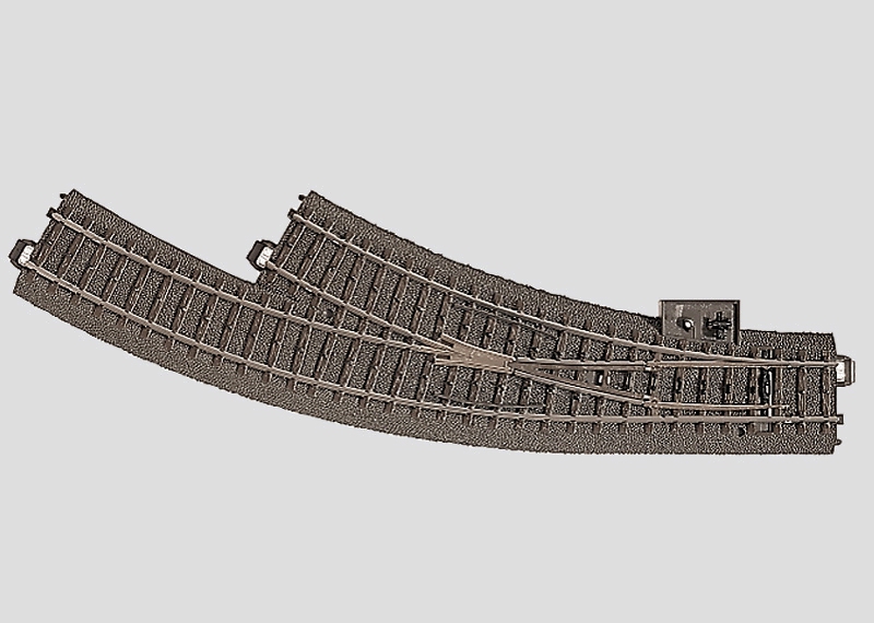 lagerBKurvväxel höger r360, Märklin