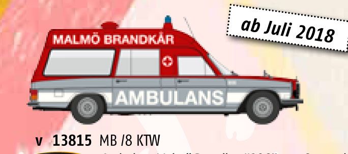 lagerMB Ambulans Malmö Brand.., Brekina bilar
