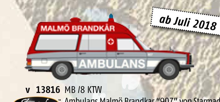 lagerMB Ambulans Malmö Brand.., Brekina bilar