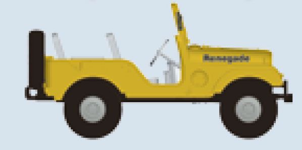 lagerJeep Universal gul, Brekina bilar