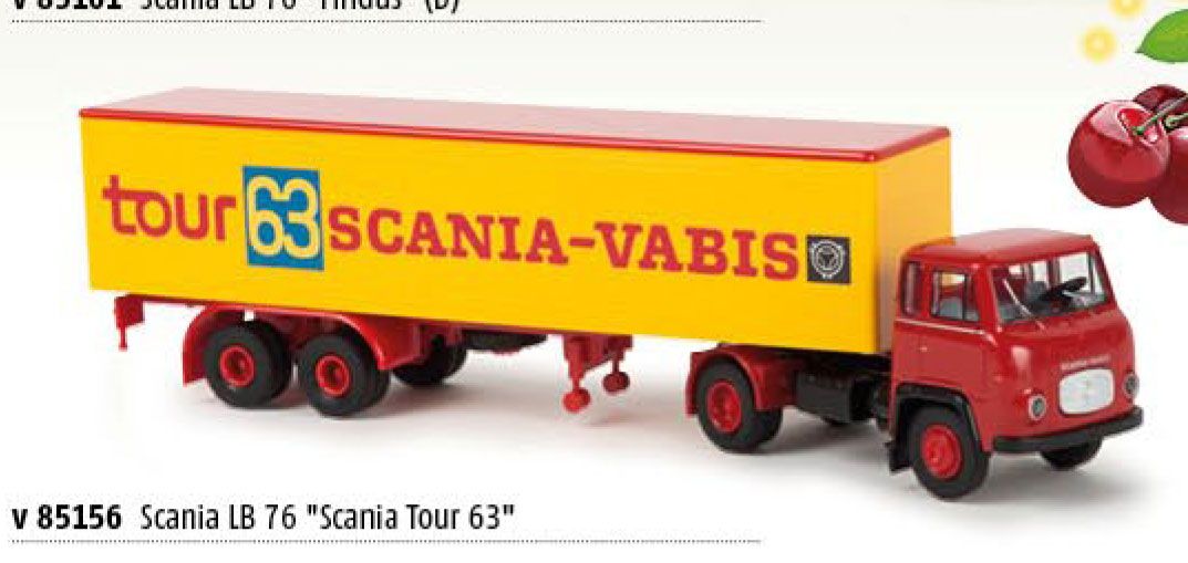 lagerRScania LB76 Scania Tour, Brekina bilar