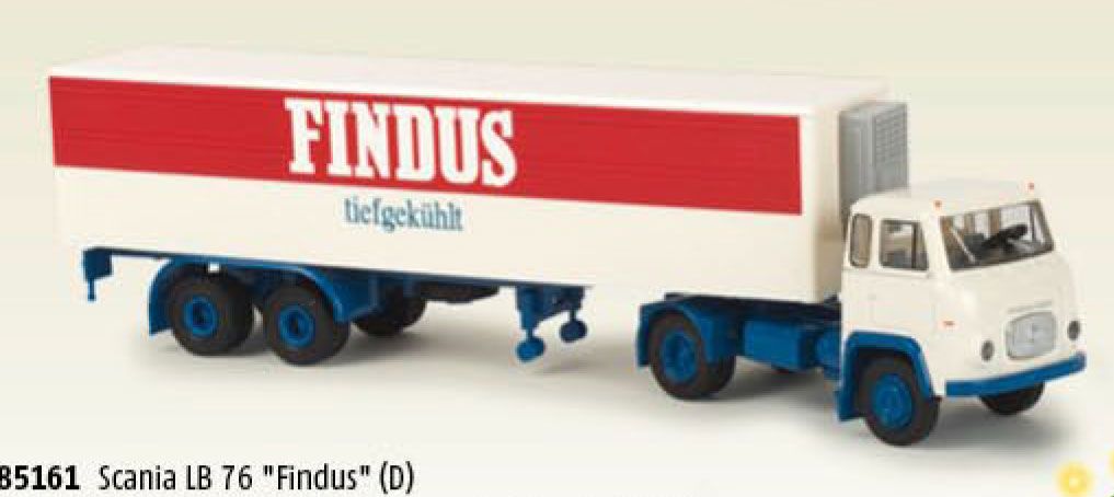 lagerRScania LB76 Findus, Brekina bilar