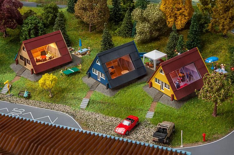 lagerSet of holiday homes, Faller