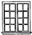 4 x pane double window