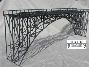 lagerHÖG BÅGBRO 2-SPÅR 60cm, Hack-Bruecken