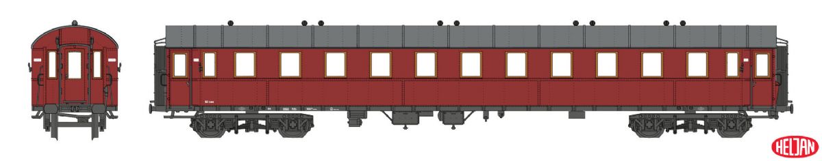 lagerPersonvagn SJ B8 3265, Heljan Lok