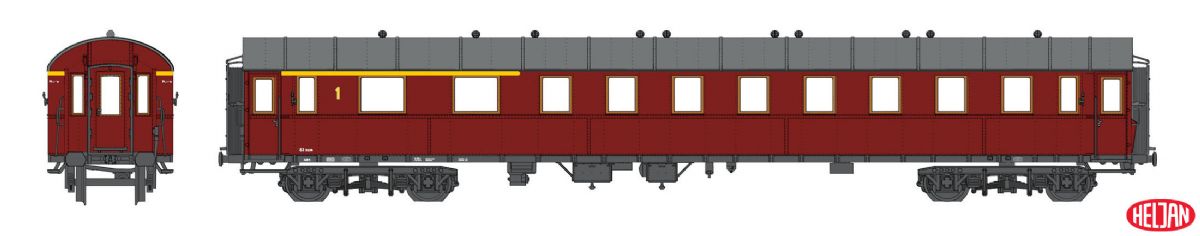 lagerPERSONVAGN SJ AB4 3256, Heljan Lok