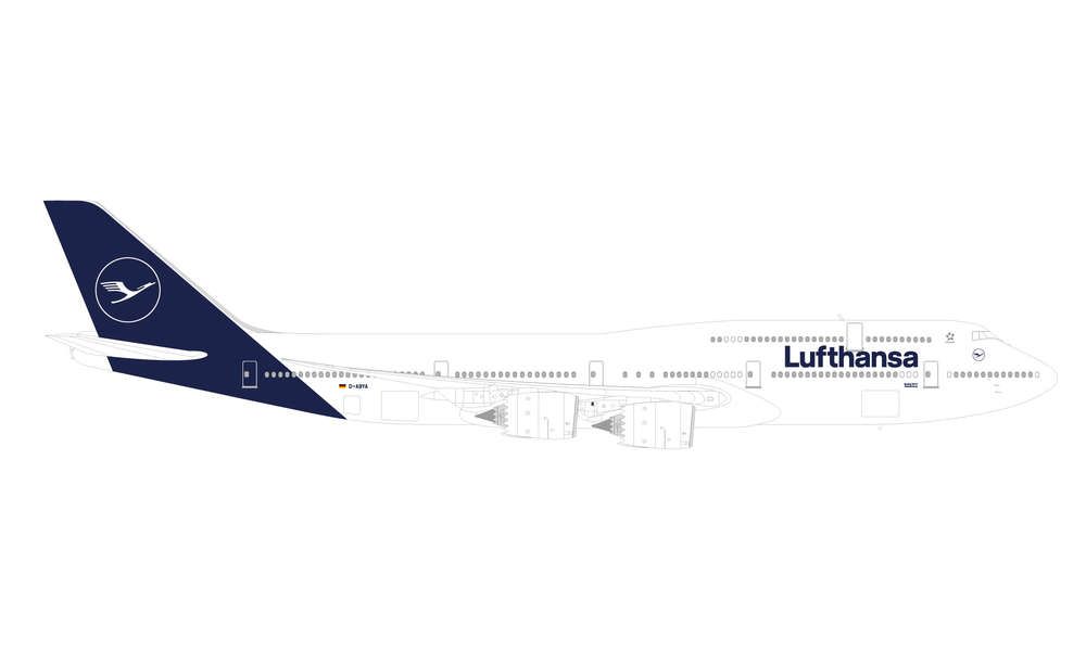 lagerLufthansa Boeing 747-8, Herpa