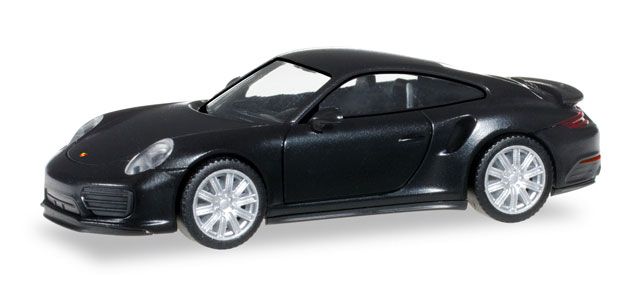 lagerPorsche 911 Turbo Svart, Herpa