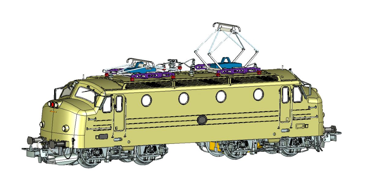 Ellok Ra-4 988 AC, Jeco i Ra-lok färdig H0 DC-AC