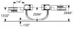 Short (1/4") underset sha