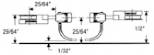 Long (25/64") centerset s