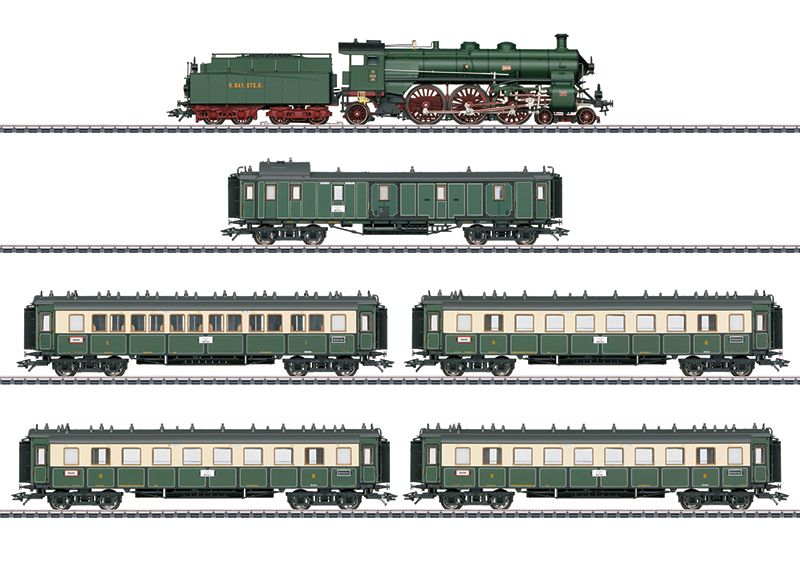 lagerBSISchnellzug-Set bayr.m.S 3, Märklin