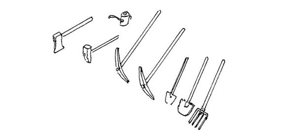 lagerVerktyg (spadar m.m.), MJ-Hobbyexperten