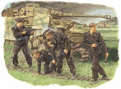 lager1/35 Survivor Panzer Crew, Plastbyggsatser