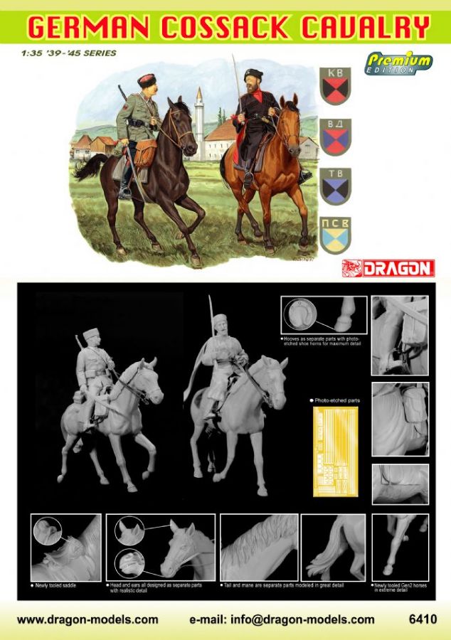 lager1/35 Cossack Cavalry, Plastbyggsatser
