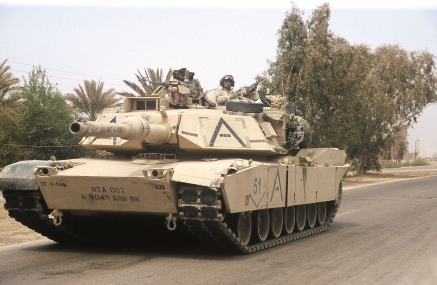 lagerM1A1 Abrams 3Rd Infantry , Plastbyggsatser