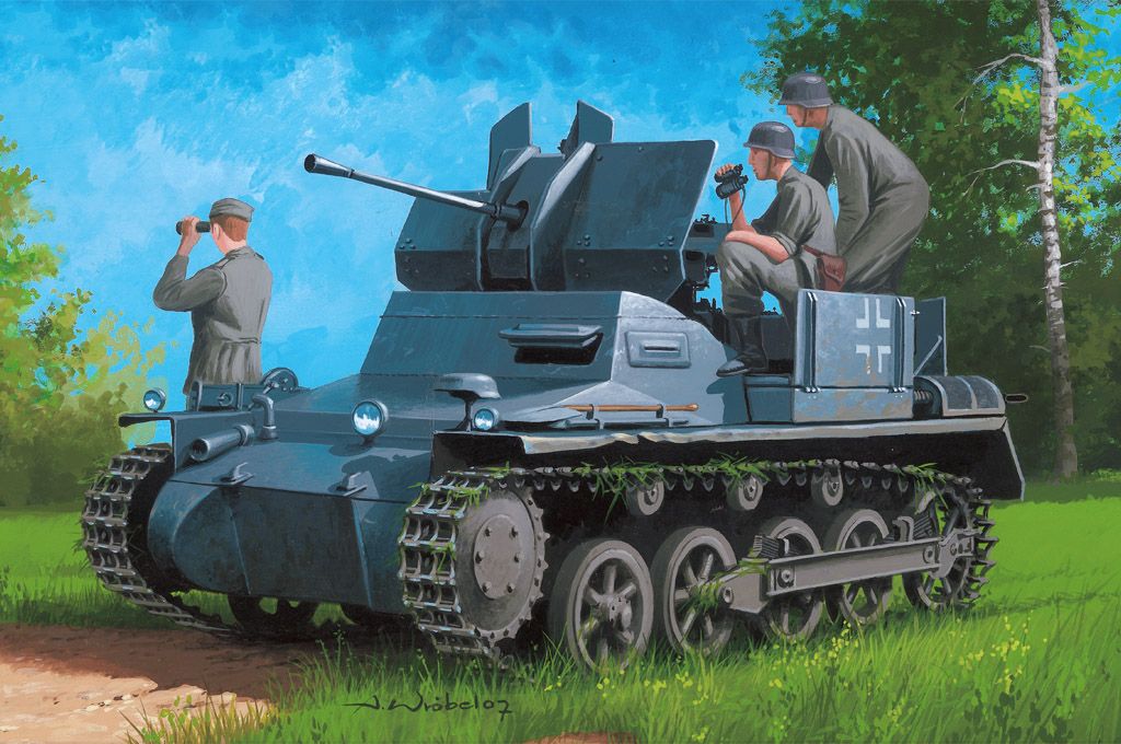 lager1/35 German Flakpanzer , Plastbyggsatser
