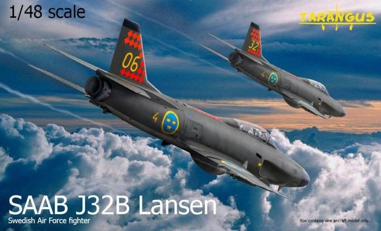 lagerSAAB J32B Lansen fighter, Plastbyggsatser