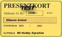 lagerPRESENTKORT 500, Presentkort