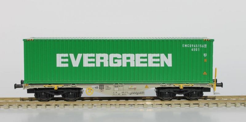 lagerContainervagn Evergreen, Rocky-rail