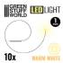 Varmvit LED 1mm 10st